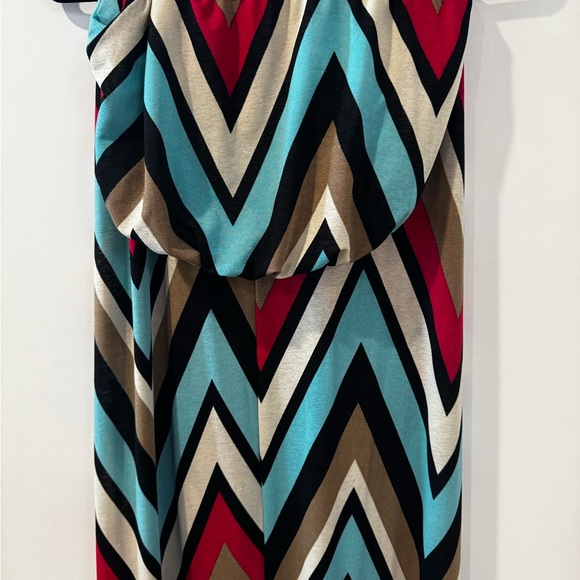 Chevron Pattern Maxi Dress - Picture 3 of 4